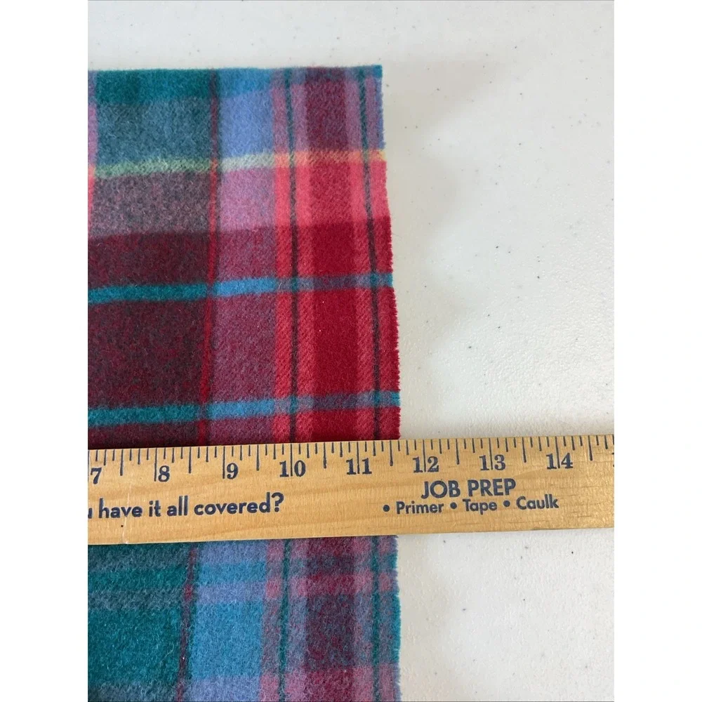 Vintage Polo Ralph Lauren Scarf Wool Blue Plaid Tartan Scotland Pony Rare‎ Color